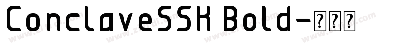 ConclaveSSK Bold字体转换